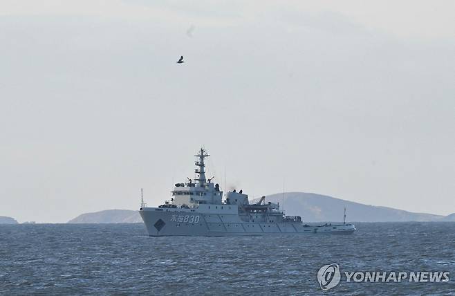 대만 해협에서 군사훈련하는 중국 군함 [AFP 연합뉴스 자료사진]