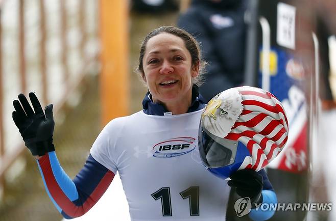 미국 여자 스켈레톤 '베테랑' 케이티 울랜더 [EPA=연합뉴스 자료사진]