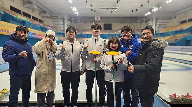 전국동계장애인체전에 출전하는 전남 선수단 모습. 전남도장애인체육회 제공