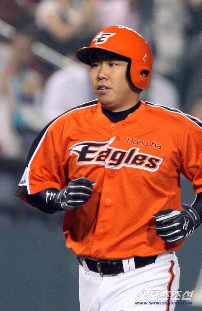 한화 이글스 시절 이범호 KIA 감독. 스포츠조선DB