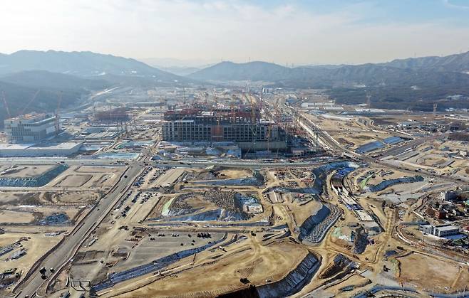 경기도 용인시 처인구 원삼면 용인반도체클러스터 일반산업단지 공사현장 /사진=연합뉴스