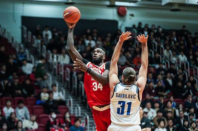 [서울=뉴시스] 프로농구 서울 SK의 자밀 워니. (사진=EASL 제공)
