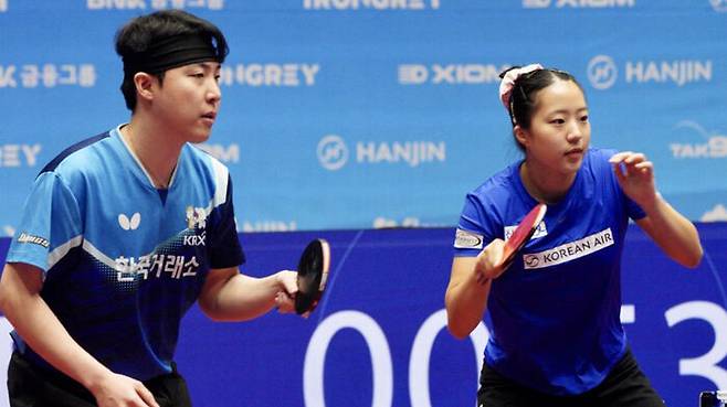 탁구 '황금콤비' 임종훈-신유빈, 첫 출전 종합선수권 혼복 우승