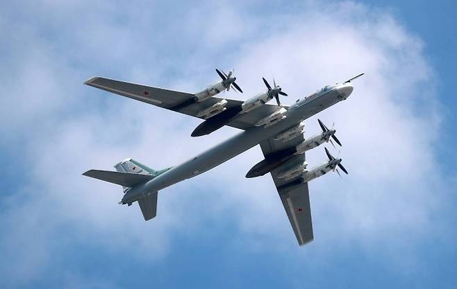 러시아 Tu-95 전략폭격기 자료사진