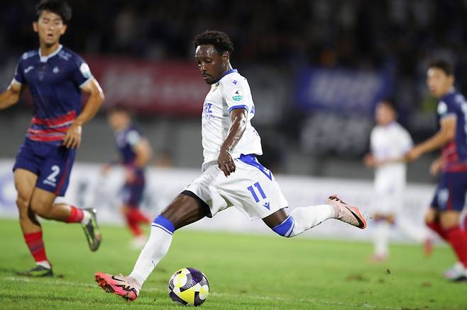 인천은 제르소(가운데)에 버금가는 윙포워드 보강이 이뤄져야 올해 목표인 K리그1 잔류 가능성을 높일 수 있다. 사진제공│한국프로축구연맹