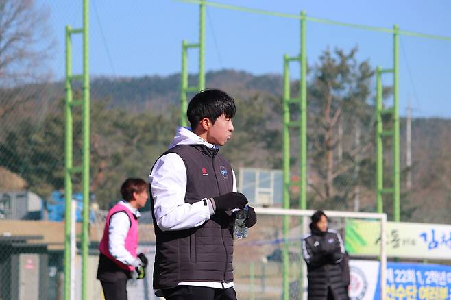 ▲ 중앙대학교 중앙 수비수 이탁호. ⓒ한국대학축구연맹