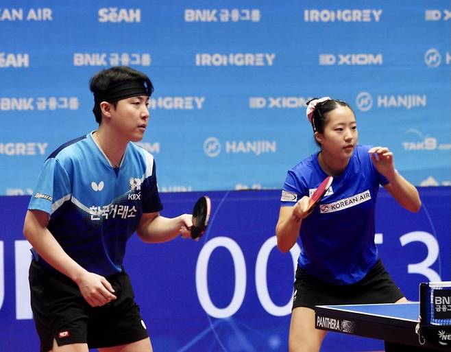 탁구 '황금콤비' 임종훈-신유빈, 첫 출전 종합선수권 혼복 우승