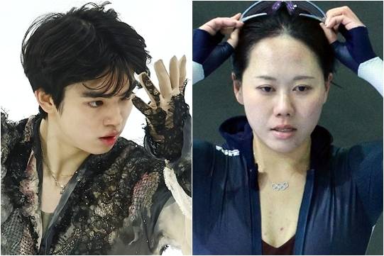 피겨 스케이팅 차준환(왼쪽)과 스피드 스케이팅 박지우 [연합뉴스 자료사진]