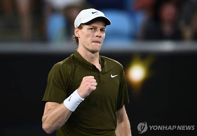 주먹 불끈 신네르 [EPA=연합뉴스]