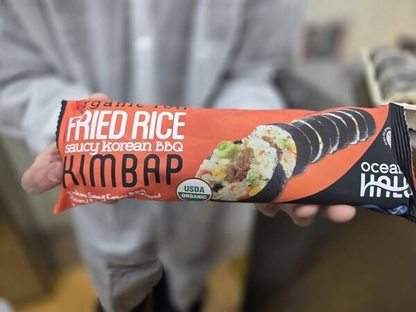 포장까지 마친 광천김의 냉동김밥 제품 / 사진=정유진 기자