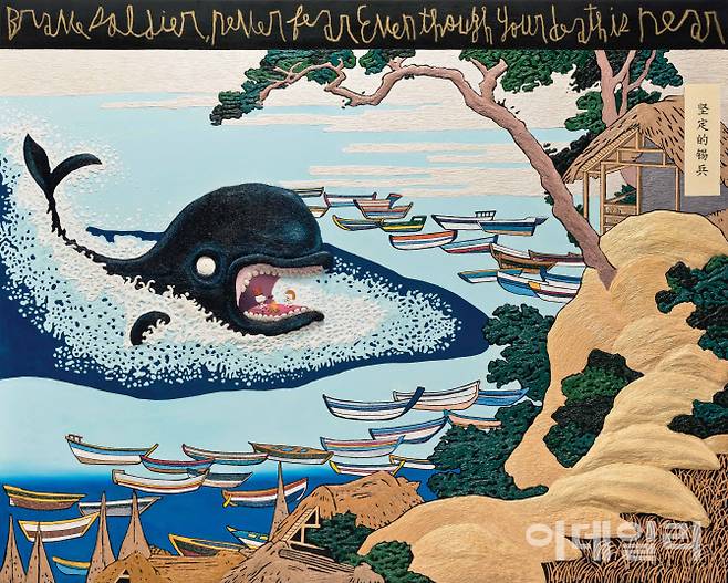 우국원의 ‘굳건한 주석 병정’(The Steadfast Tin Soldier 2024, 130×162.1㎝). 서울옥션 ‘제189회 미술품 경매’에 나선다. 추정가는 2억∼2억 6000만원(사진=서울옥션).