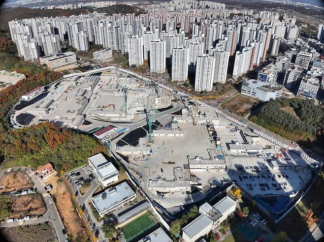 검단새도시 AA13-2블록에 재시공 중인 자이 아파트 단지. GS건설 제공