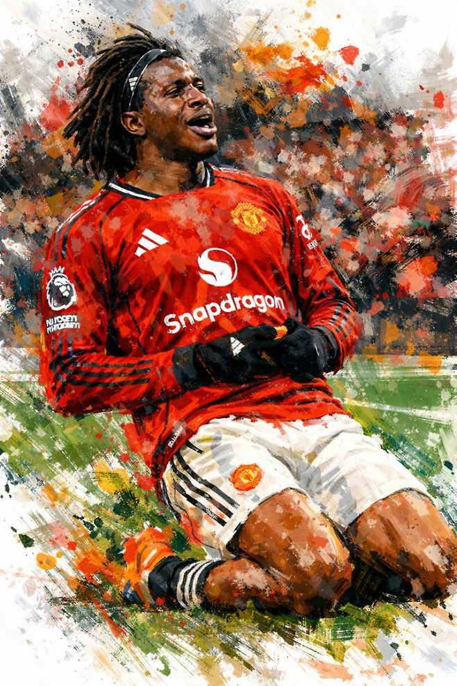 맨체스터 유나이티드 선수 파트리크 도르구. [사진 도르구 SNS 갈무리·재가공]