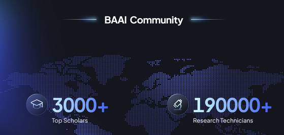 BAAI 커뮤니티에 속한 석학은 3000명 이상, 연구 인력만 19만명이 넘는다. BAAI 홈페이지