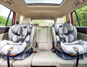 카시트 장착 공간이 넉넉한 아틀라스 실내. /폭스바겐코리아 제공