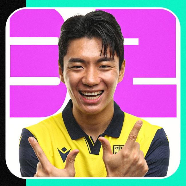 전진우. 사진=옥스포드 유나이티드 SNS