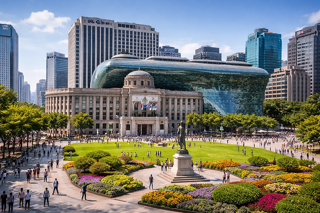 서울시청과 서울광장 일대