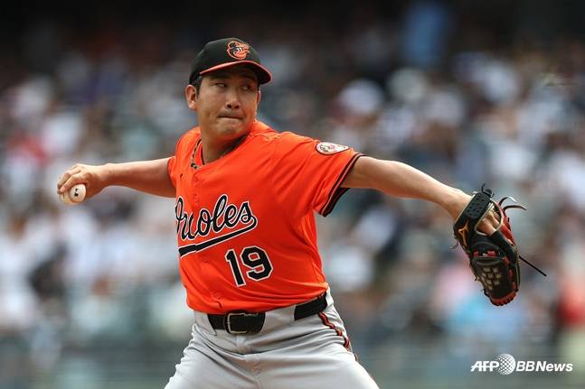 한국전 선발이 유력한 스가노. /AFPBBNews=뉴스1