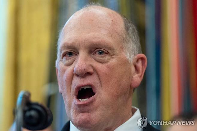 미국 백악관 국경 차르 톰 호먼 [AP 연합뉴스 자료사진. 재판매 및 DB 금지]