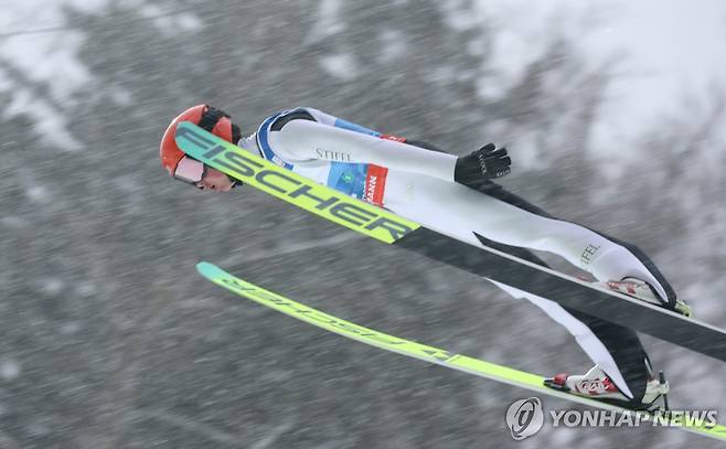독일 오베르스트도르프에서 열린 노르딕 스키 세계선수권대회 참가한 미국의 제이슨 콜비 [AP=연합뉴스]