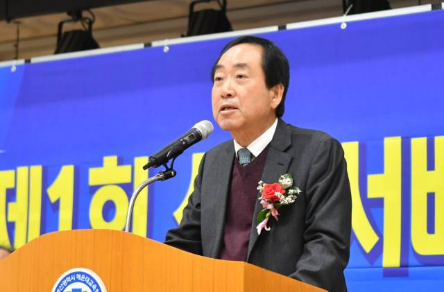 김대욱 부산시바둑협회장. 한국기원 제공