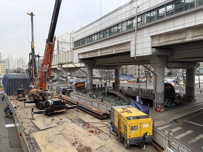 서울 4호선 상계역 일대 동북선 공사가 진행되고 있다.(조유정 기자 youjung@)