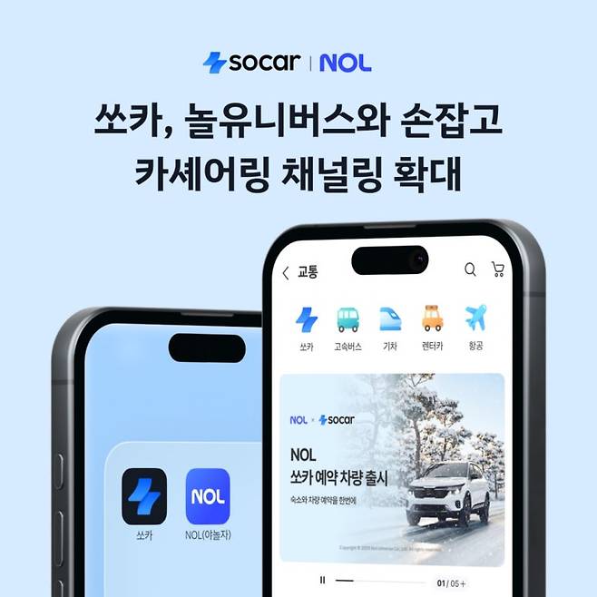 쏘카가 놀유니버스와 제휴맺고 이용자 확대에 나선다. 사진=쏘카