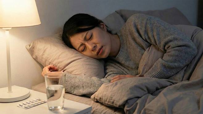 통증으로 인한 수면 부족은 회복 속도를 더디게 한다｜출처: Gemini 생성