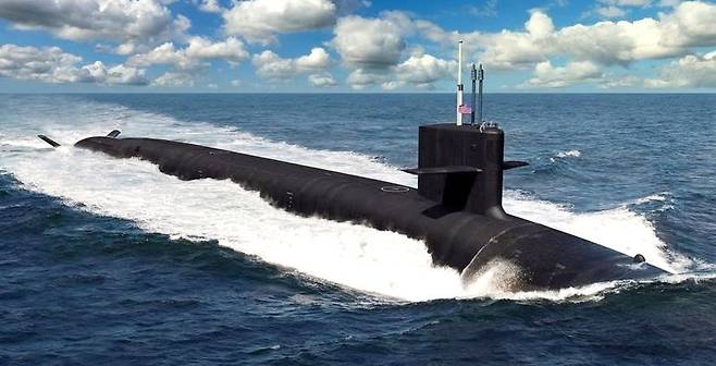 컬럼비아급(Columbia-class) 차세대 핵추진 탄도미사일 잠수함(SSBN). 2026년 현재 미국 핵 억제력의 핵심인 '핵 3축(Nuclear Triad)' 중 해상 전력을 담당할 최우선 순위 사업으로 추진되고 있다.전장 약 171m(560피트), 수중 배수량 약 2만1000톤으로 미국 역사상 가장 큰 잠수함이다. 미국 해군 자료