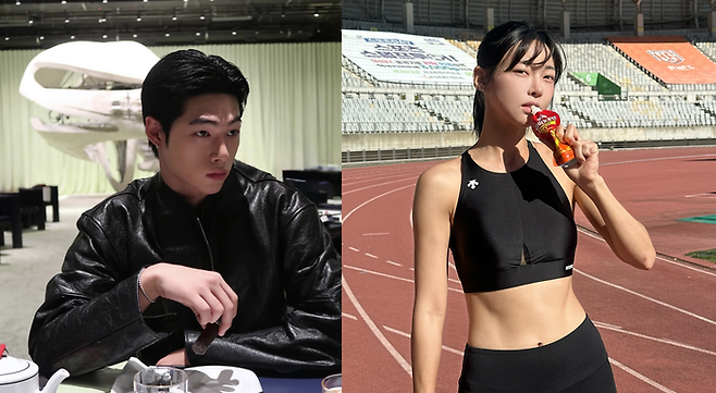 송승일. 김민지. 인스타그램 캡처.