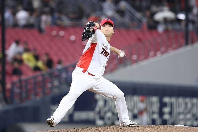 ▲ 지난해 7월 말에야 본격적으로 1군 무대를 밟은 김기훈은 시즌 마지막까지 살아남으며 올 시즌 전망을 밝혔다 ⓒKIA타이거즈