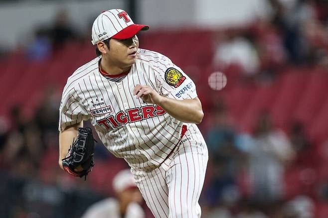 ▲ 올해 KIA 좌완 불펜 전력에 당당히 도전장을 내민 김기훈 ⓒKIA타이거즈