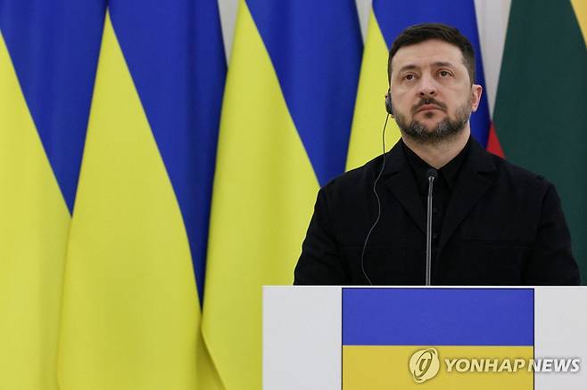 볼로디미르 젤렌스키 우크라이나 대통령 [로이터 연합뉴스 자료사진. 재배포 및 DB 금지]