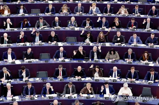 유럽 의회 본회의 [AFP=연합뉴스 자료사진. 재판매 및 DB 금지]