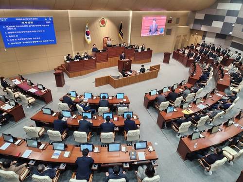 경북도의회 행정통합 의견제시 안건 처리 [촬영 이승형]