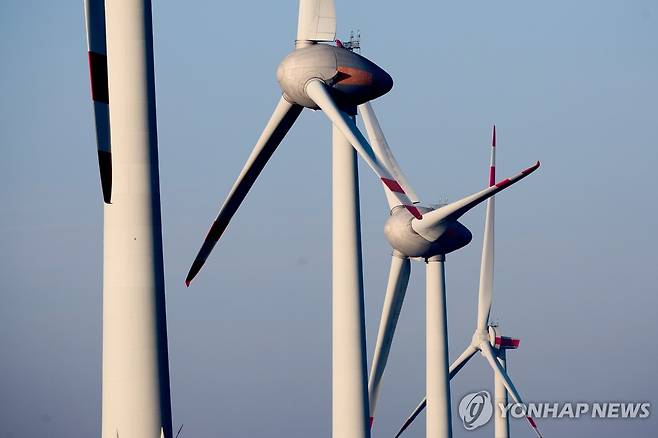 풍력터빈(기사와 직접 관련 없음) [EPA 연합뉴스 자료사진 재판매 및 DB 금지]