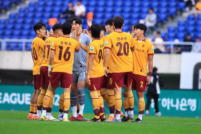 광주FC 선수단. /광주FC 제공