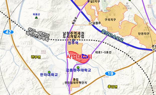원주 사업지 위치. /사진=LH