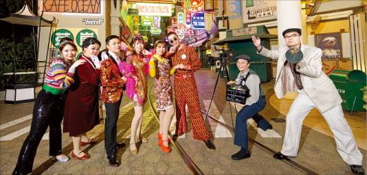 1950~1970년대 홍콩 거리를 재현한 ‘올드 홍콩’ 구역.   홍콩오션파크 제공