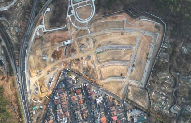 경남 창원시 성산구 사파지구 도시개발사업 공공부지 조성 현장