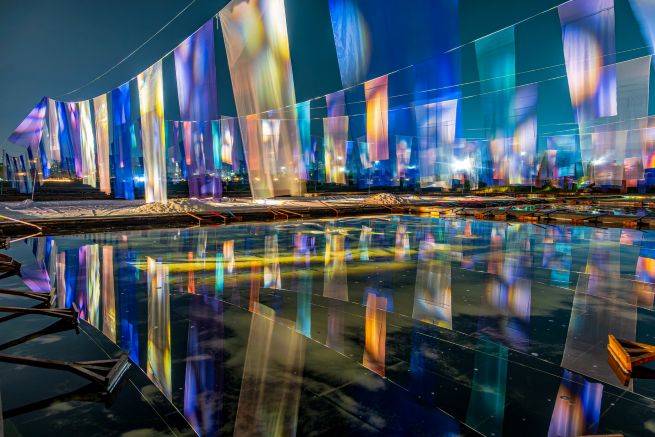 갯골축제 공연무대가 펼쳐지는 염전&nbsp;ⓒ시흥시 제공