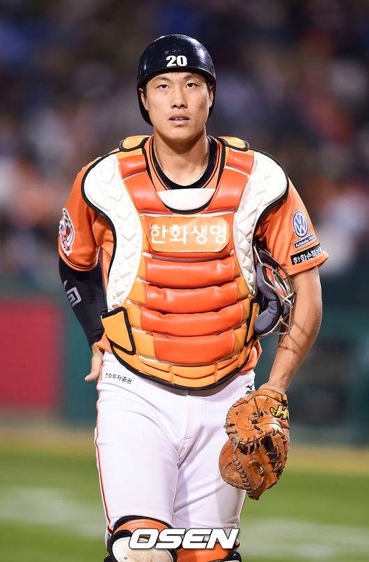 현역 시절 정범모 코치의 모습.