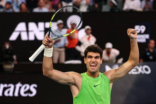 호주오픈 결승 선착한 알카라스. 사진[AFP=연합뉴스]