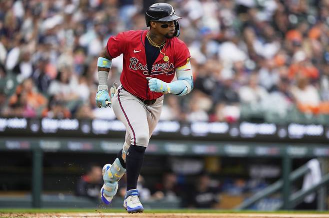 [디트로이트=AP/뉴시스] 로널드 아쿠냐 주니어. 2025.09.22