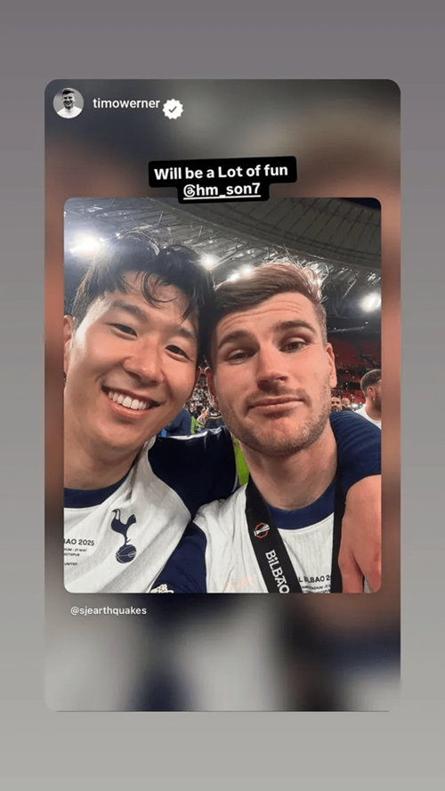 ▲ 티모 베르너 SNS