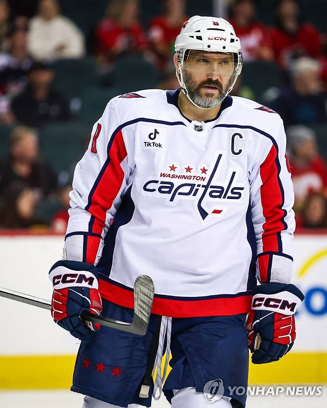 러시아의 이번 올림픽 아이스하키 출전 불가로 대회에 나서지 못하는 알렉산드르 오베치킨 [EPA=연합뉴스]