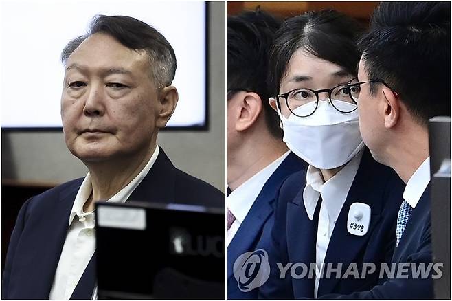 법정 출석한 윤석열·김건희 [사진공동취재단 제공] 2025.9.26 2025.9.24