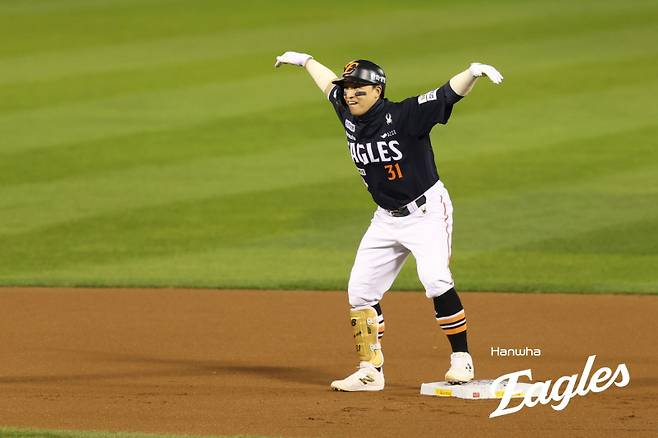 지난 시즌 한화로 트레이드된 손아섭. 한화 제공