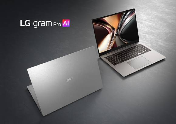 LG전자가 CES 2026에서 2026년형 LG 그램을 공개한다. 신규 소재 '에어로미늄(Aerominum)'을 적용해 내구성을 강화했으며, 엑사원(EXAONE) 기반의 인공지능(AI) 기능을 탑재했다. [사진=LG전자]