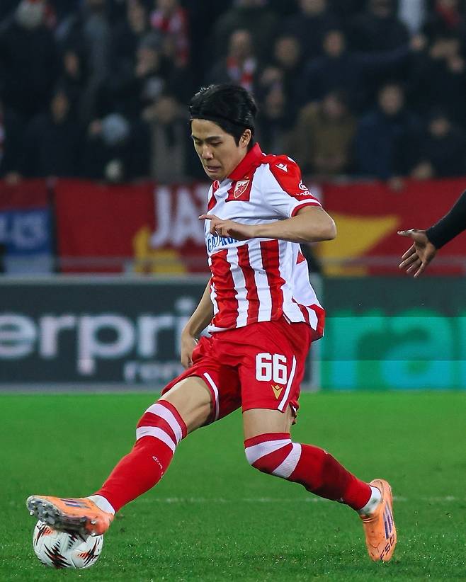 설영우.  츠르베나 즈베즈다 페이스북 캡처